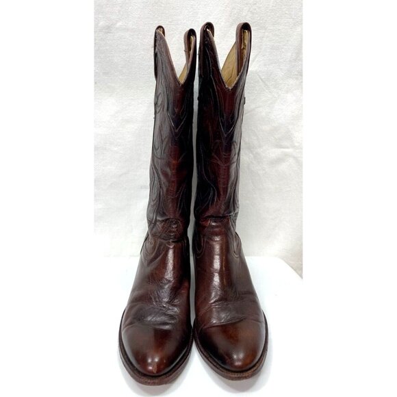 Vintage Dan Post Leather Cowboy Western Boots Womens Size 5 Country Rodeo - Picture 3 of 13